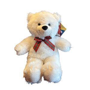 Build a bear beary merry Teddy limited edition 2010 white Christmas